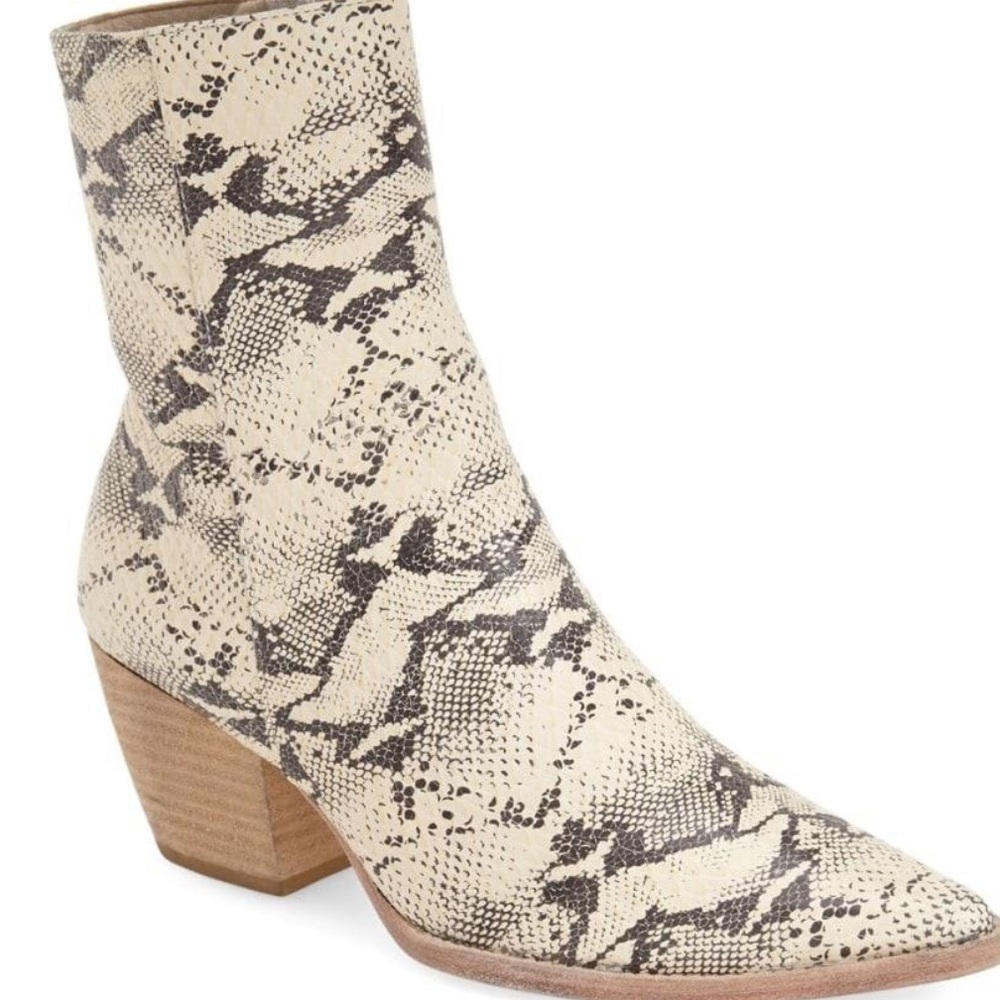 - Caty Matisse bootie snakeskin
